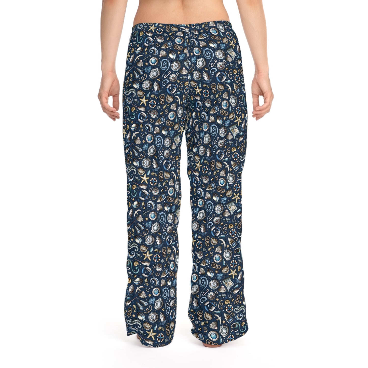 Nautical Print Women's Pajama Pants - Cozy & Stylish Sleepwear for Relaxation