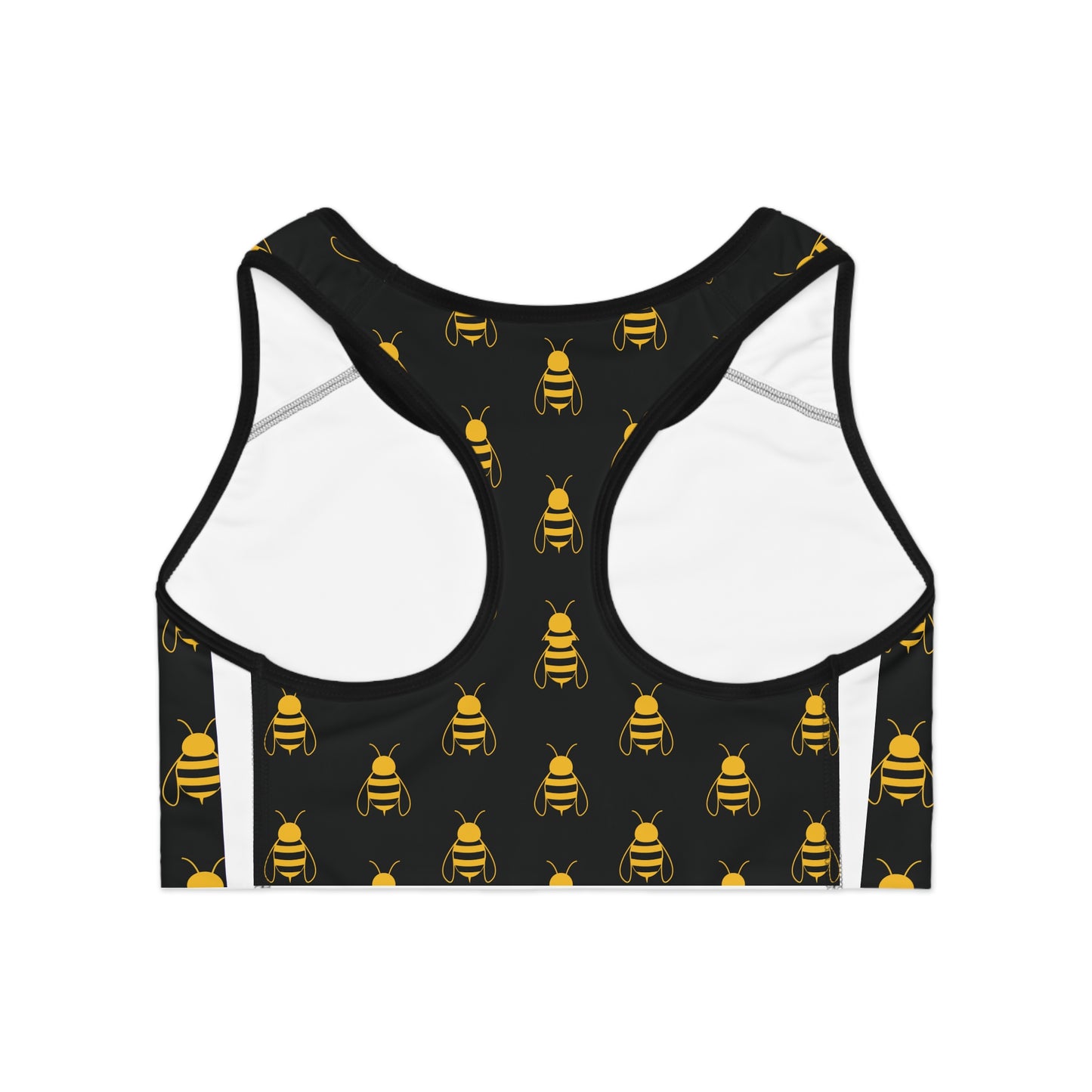 Bee-Themed Sports Bra for Active Women, Workout Top, Fitness Gear, Gift for Her, Yoga Essentials, Cute Athletic Wear
