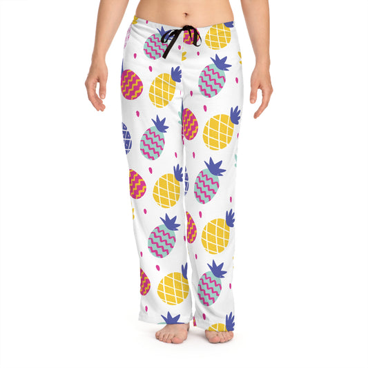 Tropical Pineapple Women's Pajama Pants - Fun and Cozy Nightwear