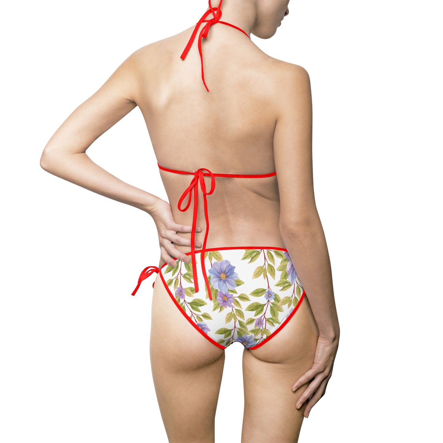 Floral Print Women's Bikini Swimsuit - Summer Beachwear