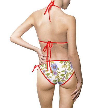 Floral Print Women's Bikini Swimsuit - Summer Beachwear