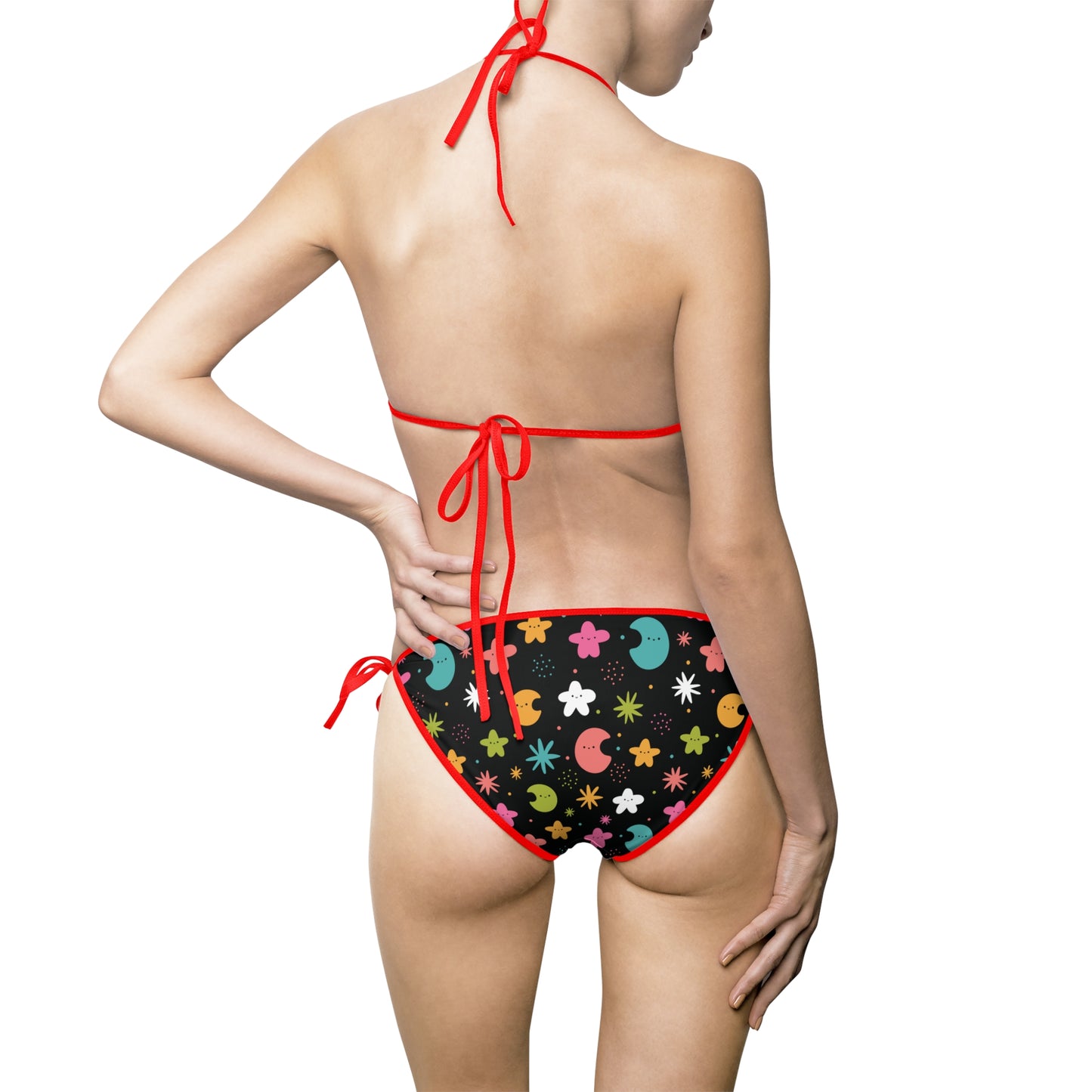 Colorful Floral Women's Bikini Swimsuit - Perfect for Beach Days & Summer Getaways