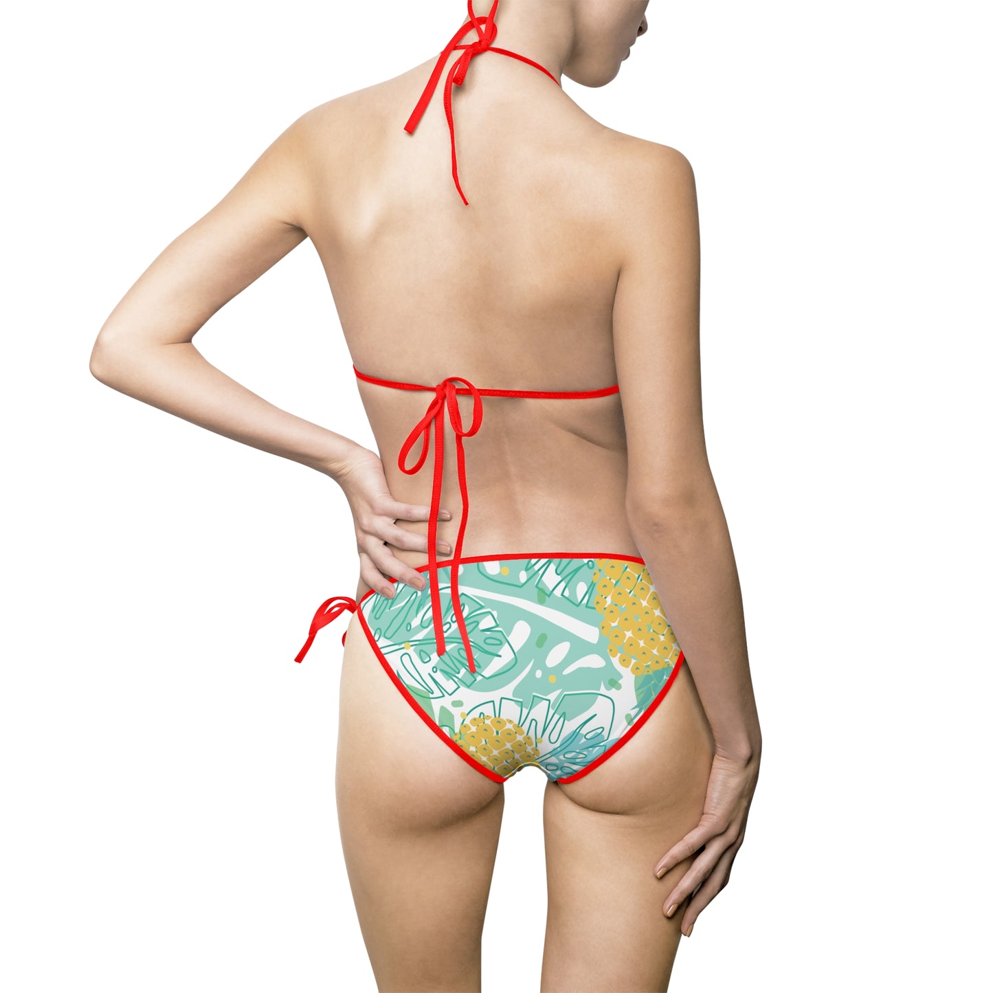 Vibrant Floral Women's Bikini Swimsuit - Stylish Tropical Swimwear for Beach Days
