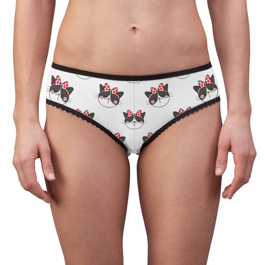 Cute Cat Print Women's Briefs for Cat Lovers - Comfortable and Stylish