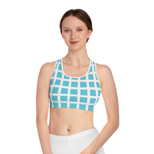 Stylish Sports Bra, Workout Bra, Fitness Top, AOP Activewear, Casual Exercise Gear, Unique Athletic Wear