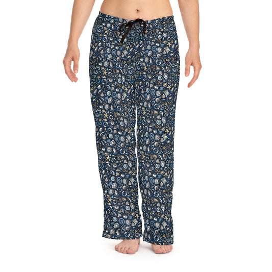 Nautical Print Women's Pajama Pants - Cozy & Stylish Sleepwear for Relaxation