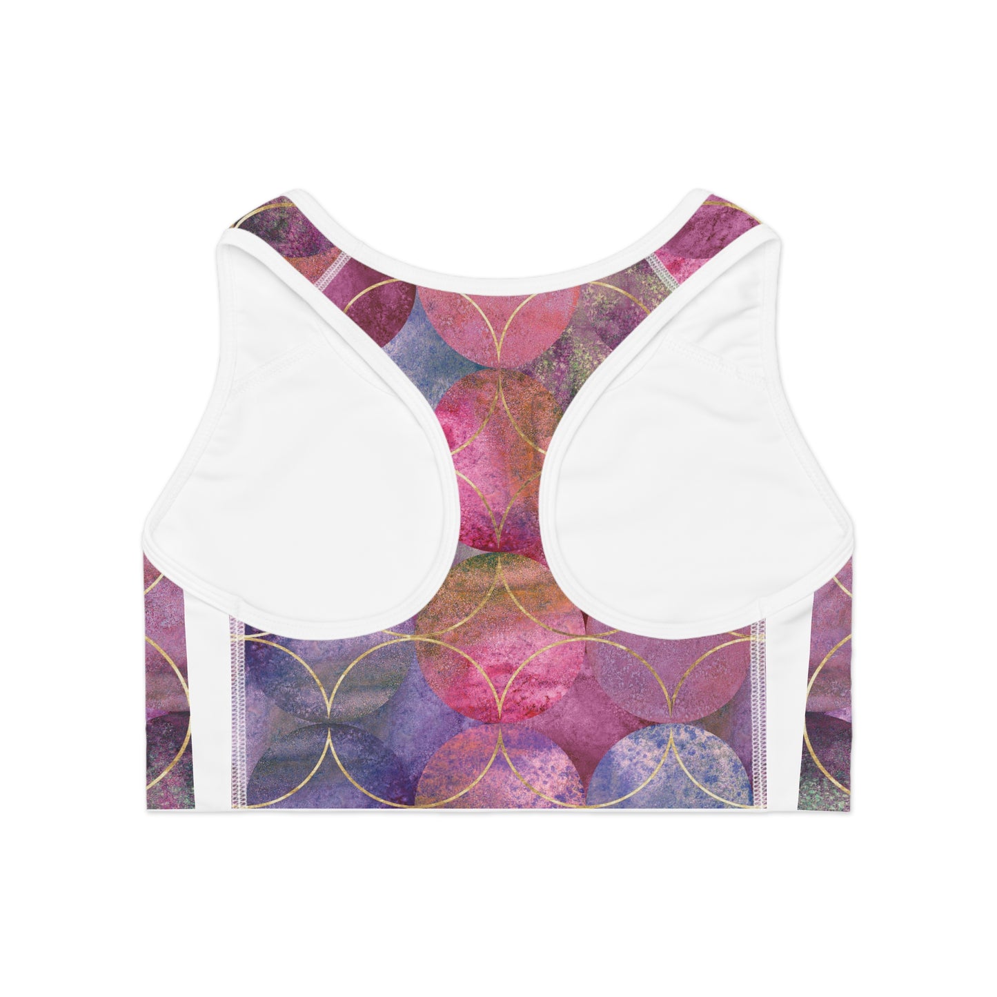 Vibrant Abstract Sports Bra | Chic Workout Gear for Women