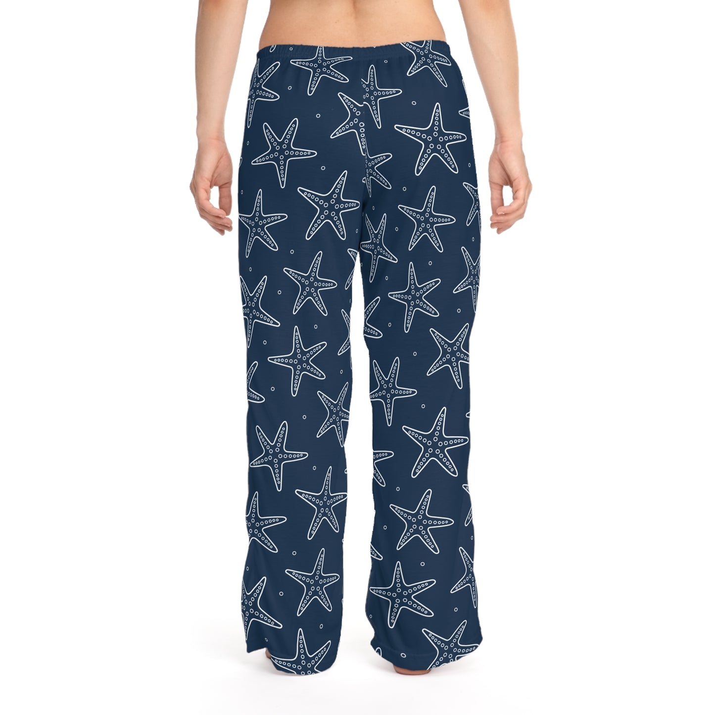 Nautical Star Women's Pajama Pants, Cozy Sleepwear, Starfish Lounge Pants, Relaxation Gift, Summer PJs, Beach Theme Comfort