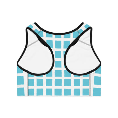 Stylish Sports Bra, Workout Bra, Fitness Top, AOP Activewear, Casual Exercise Gear, Unique Athletic Wear