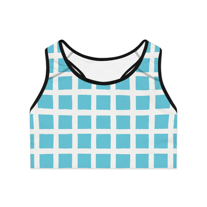 Stylish Sports Bra, Workout Bra, Fitness Top, AOP Activewear, Casual Exercise Gear, Unique Athletic Wear