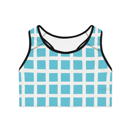 Stylish Sports Bra, Workout Bra, Fitness Top, AOP Activewear, Casual Exercise Gear, Unique Athletic Wear