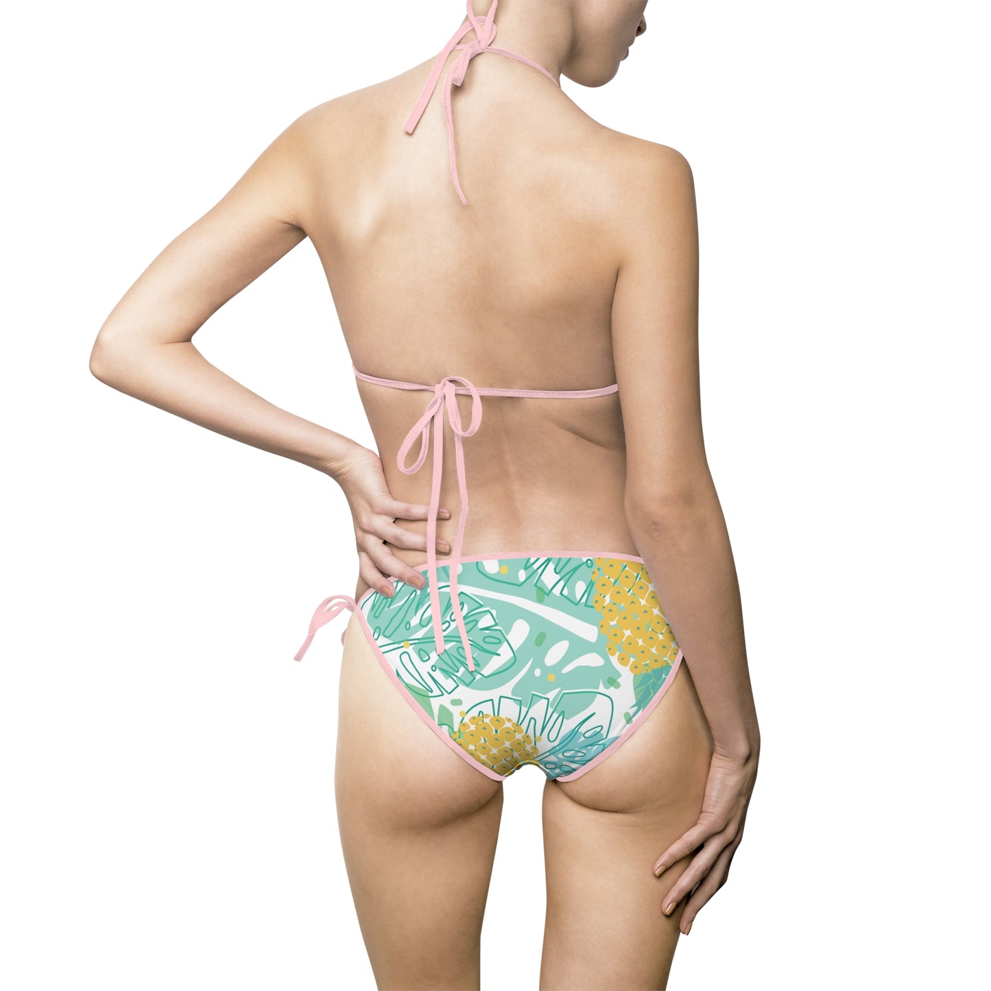 Vibrant Floral Women's Bikini Swimsuit - Stylish Tropical Swimwear for Beach Days