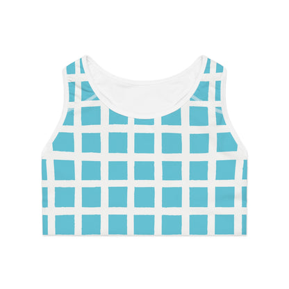 Stylish Sports Bra, Workout Bra, Fitness Top, AOP Activewear, Casual Exercise Gear, Unique Athletic Wear