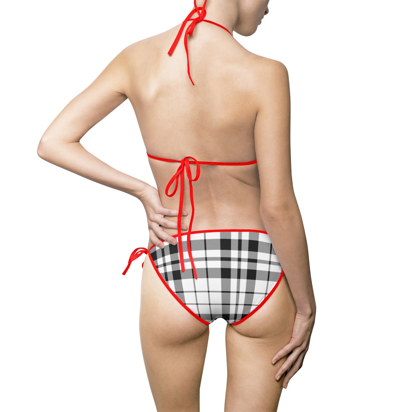 Stylish Women's Checkered Bikini Swimsuit for Summer Fun