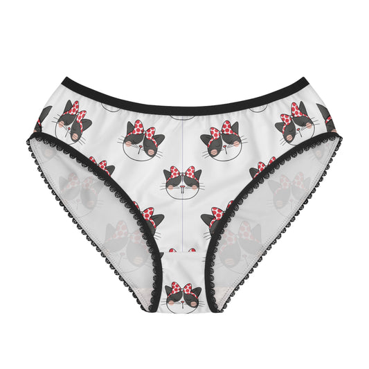 Cute Cat Print Women's Briefs for Cat Lovers - Comfortable and Stylish