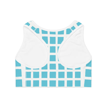 Stylish Sports Bra, Workout Bra, Fitness Top, AOP Activewear, Casual Exercise Gear, Unique Athletic Wear
