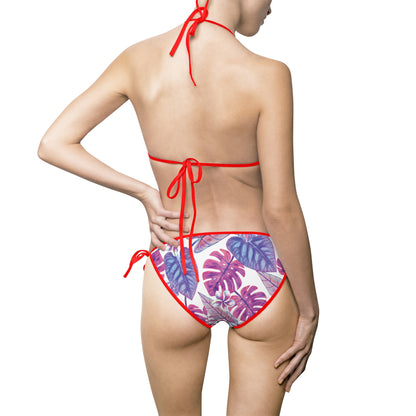 Tropical Vibes Women's Bikini Swimsuit - Floral Print for Beach Days & Summer Vacations
